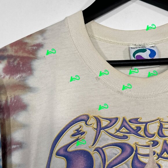 Liquid Blue Grateful Dead Snake Charmer 2001 Tie Dye T Shirt Sz XXL Blue Purple - Picture 3 of 15